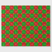 Weihnachten Sighthounds rot/Grün Geschenkpapier (Flach)