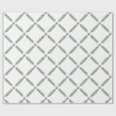 Weihnachten Silber Gells Garland Geschenkpapier (Flach)