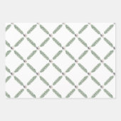 Weihnachten Silber Gells Garland Geschenkpapier Set (Vorderseite 3)