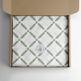 Weihnachten Silber Gells Garland Seidenpapier