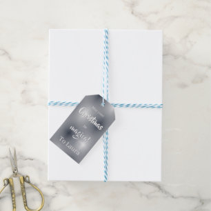 Weihnachten Silber Minimalistisches individuelles Geschenkanhänger