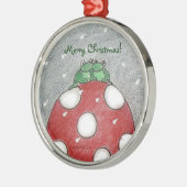 Weihnachten :-) silbernes ornament (Links)