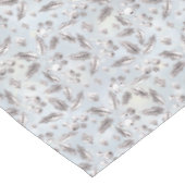 Weihnachten, Silberzweige, Weiß, Schneeflocken, Wi Tischdecke (Schrägansicht)