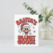 Weihnachten - Silester Gänsehaft 2025-2026 Postkarte (Stehend Vorderseite)