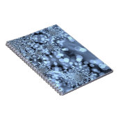 Weihnachten Silvery Blue Snowflake Notizblock (Rechte Seite)