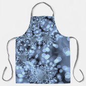 Weihnachten Silvery Blue Snowflake Schürze (Vorderseite)