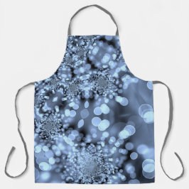 Weihnachten Silvery Blue Snowflake Schürze