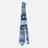 Weihnachten Silvery Blue Snowflakes Krawatte (Vorderseite)