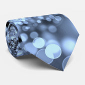 Weihnachten Silvery Blue Snowflakes Krawatte (Gerollt)