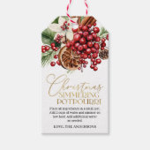 Weihnachten Simmering Potpourri Urlaub Geschenkanhänger (Vorderseite)