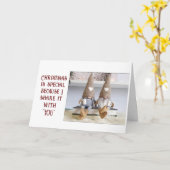 WEIHNACHTEN SIND BESONDERS, WEIL SIE MIT DER KARTE (Gelbe Blume)