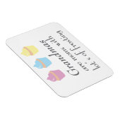 Weihnachten sind Mamas mit viel Zuckerguss Magnet (Rechte Seite)