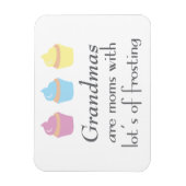 Weihnachten sind Mamas mit viel Zuckerguss Magnet (Vertikal)