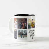 Weihnachten sind Mamas mit Zuckerguss Custom Foto Zweifarbige Tasse (Vorderseite Links)