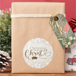 WEIHNACHTEN SIND OHNE CHRISTEN BEDEUTEND RUNDER AUFKLEBER