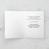 Weihnachten, sind wir, niedlicher Birdhouse Karte (Innenseite)