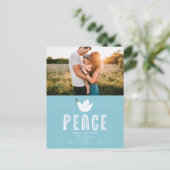 Weihnachten Single Foto Urlaub Postkarte (Stehend Vorderseite)