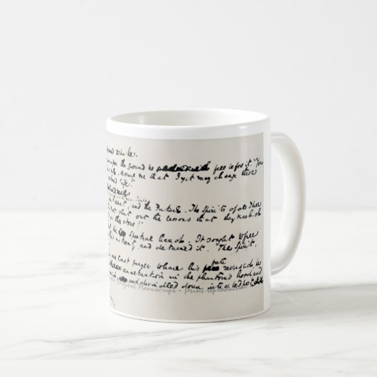 WEIHNACHTEN SINGT CHARLES- DICKENSmanuskript Kaffeetasse (VorderseiteRechts)