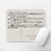 WEIHNACHTEN SINGT CHARLES- DICKENSmanuskript Mousepad (Mit Mouse)