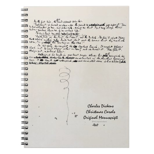 WEIHNACHTEN SINGT CHARLES- DICKENSmanuskript Notizblock (Vorderseite)