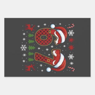 Weihnachten Six Seven 67 Santa Xmas Gen Alpha Geschenkpapier Set