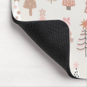 Weihnachten Skandinave Sapins Roses Mousepad (Ecke)