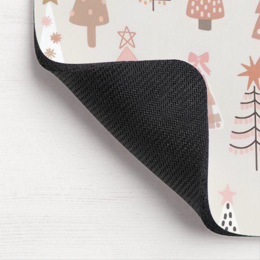 Weihnachten Skandinave Sapins Roses Mousepad (Ecke)