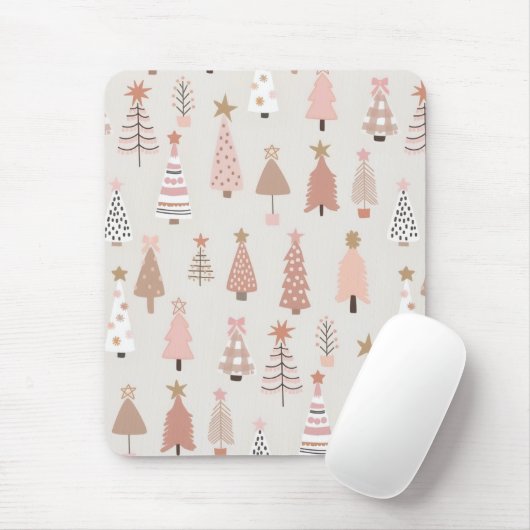 Weihnachten Skandinave Sapins Roses Mousepad (Mit Mouse)