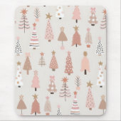 Weihnachten Skandinave Sapins Roses Mousepad (Vorne)