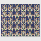 Weihnachten, Skandinavien Santa Lucia Engel Geschenkpapier (Flach)