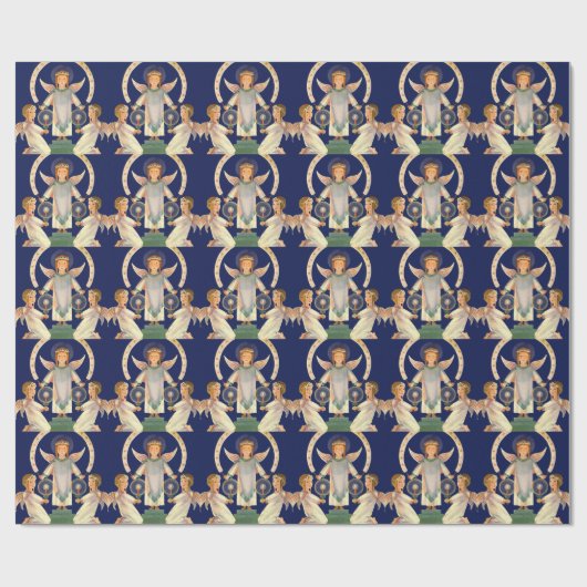 Weihnachten, Skandinavien Santa Lucia Engel Geschenkpapier (Flach)