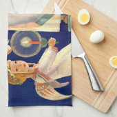 Weihnachten, Skandinavien Santa Lucia Engel Geschirrtuch (Viertel Falte)