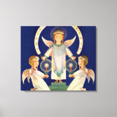 Weihnachten, Skandinavien Santa Lucia Engel Leinwanddruck (Vorderseite)