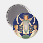 Weihnachten, Skandinavien Santa Lucia Engel Magnet (Vorderseite/Rückseite)