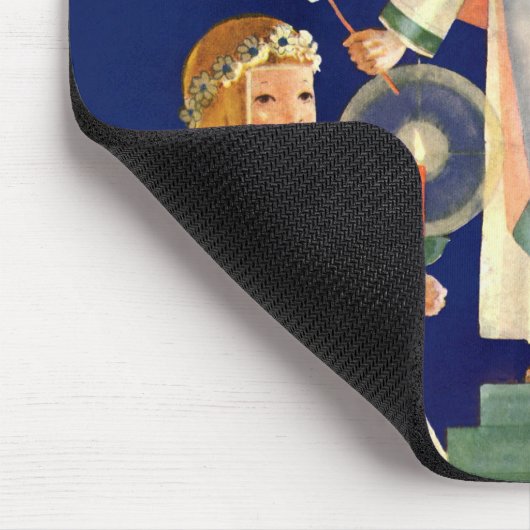 Weihnachten, Skandinavien Santa Lucia Engel Mousepad (Ecke)