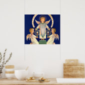 Weihnachten, Skandinavien Santa Lucia Engel Poster (Küche)