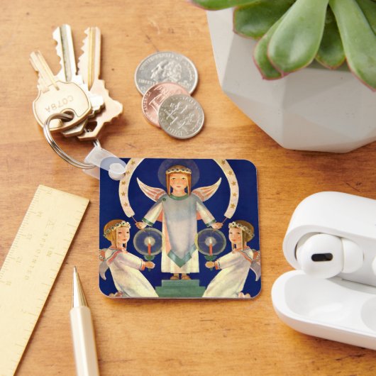 Weihnachten, Skandinavien Santa Lucia Engel Schlüsselanhänger (Schreibtisch)