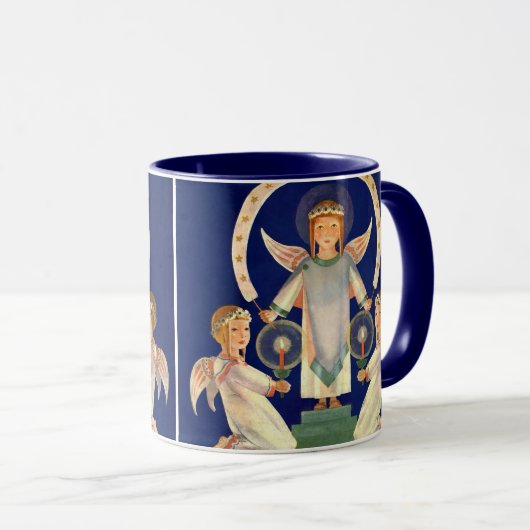 Weihnachten, Skandinavien Santa Lucia Engel Tasse (VorderseiteRechts)