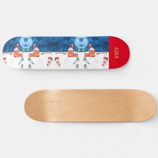 Weihnachten Skateboard (Horizontal)