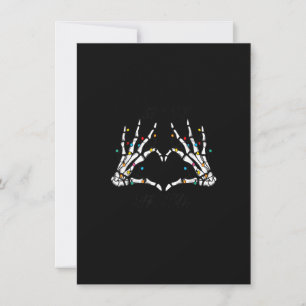 Weihnachten Skeleton Spooky Weihnachten frohe Weih Einladung