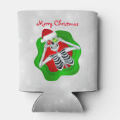 Weihnachten Skelett im Spritzer Ornamente Augen Dosenkühler (Rückseite)