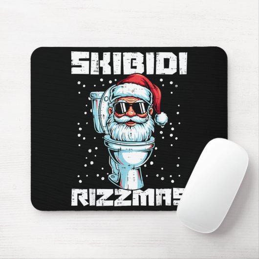 Weihnachten Skibidi Rizzmas Toilette Xmas Meme Kin Mousepad (Mit Mouse)