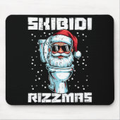 Weihnachten Skibidi Rizzmas Toilette Xmas Meme Kin Mousepad (Vorne)