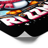 Weihnachten Skibidi Rizzmas Weihnachten Coole Ping Poster (Ecke)