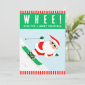 Weihnachten Skifahren (Stehend Vorderseite)