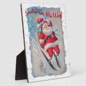 Weihnachten Skifahren Weihnachten Fotoplatte (Seite)