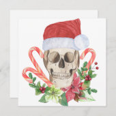Weihnachten Skull Gothic Christmas Poinsettia Cand (Vorne/Hinten)