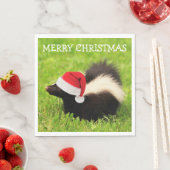 Weihnachten Skunk Holiday Serviette (Beispiel)