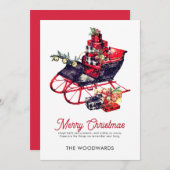 Weihnachten Sleigh Frohe Weihnachten (Vorne/Hinten)