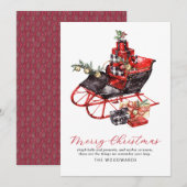 Weihnachten Sleigh Frohe Weihnachten (Vorne/Hinten)